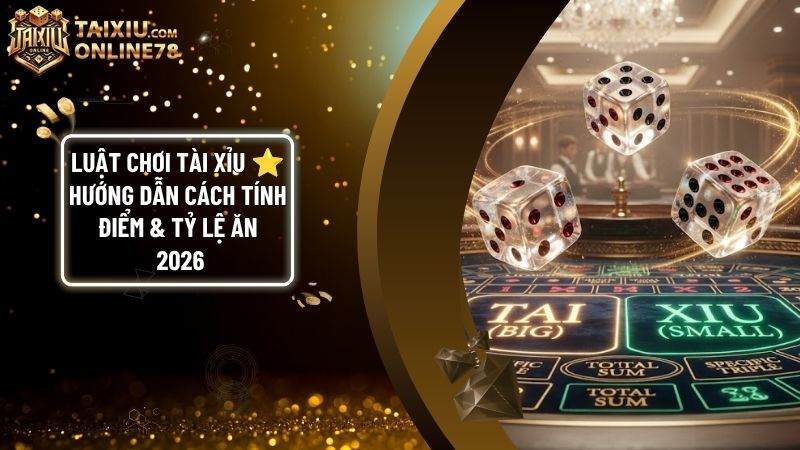 luat choi tai - Luật Chơi Tài Xỉu Chuẩn Quốc Tế: Cách Tính Điểm & Bảng Tỷ Lệ Ăn Chi Tiết 2026